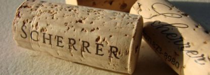Scherrer branded wine corks