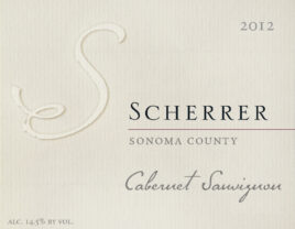 Cabernet Sauvignon Sonoma County, 2012