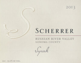 Syrah Russian River Valley, 2013