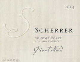 Pinot Noir Sonoma Coast, 2014