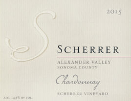 Chardonnay Scherrer Vineyard, 2015