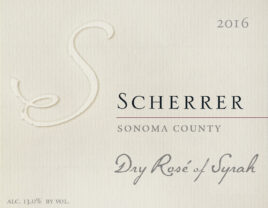 Dry Rosé of Syrah Sonoma County, 2016
