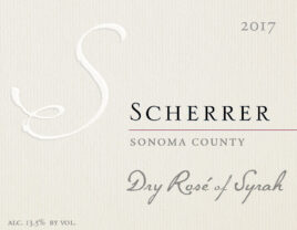 Dry Rosé of Syrah Sonoma County, 2017