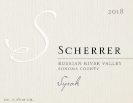 Syrah Russian River Valley, 2018