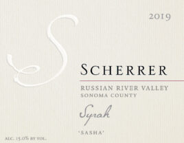 Syrah ‘Sasha’, Russian River Valley 2019