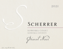 Label 2021 Sonoma Coast Pinot Noir