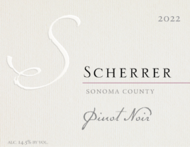 2022 Sonoma County Pinot Noir label