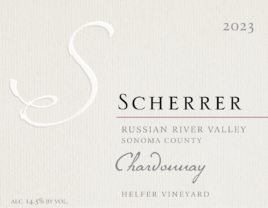 2023 Scherrer Winery Helfer Vineyard Chardonnay