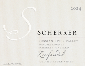2024 Scherrer Winery 'Old & Mature Vines' Zinfandel
